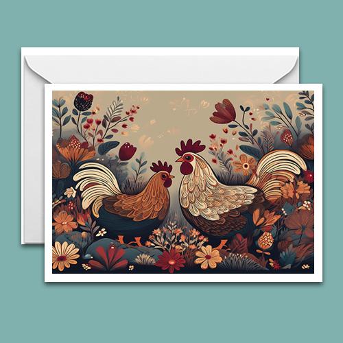 Greeting Card - Rustic Roost - Premium Greeting Card