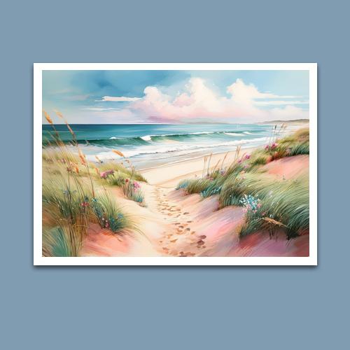 Greeting Card - Sands of Serenity - Premium Greeting Card