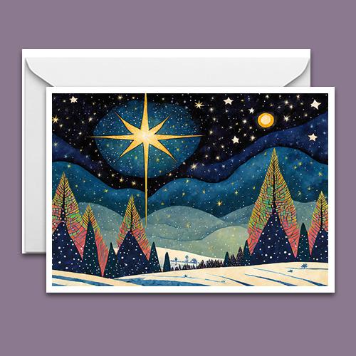 Greeting Card - Silent Night - Premium Greeting Card