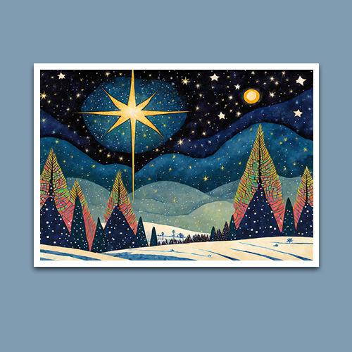 Greeting Card - Silent Night - Premium Greeting Card