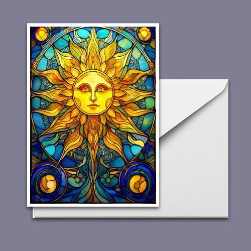 Greeting Card - Solar Awakening - Premium Greeting Card