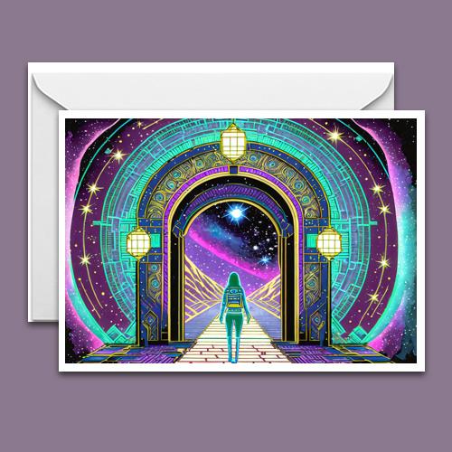 Greeting Card - Star Gate - Premium Greeting Card