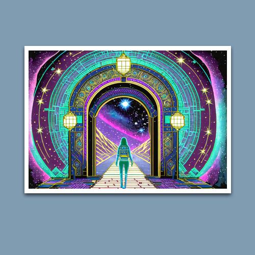 Greeting Card - Star Gate - Premium Greeting Card