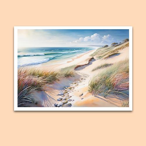 Greeting Card - Whispers of the Dunes - Premium Greeting Card