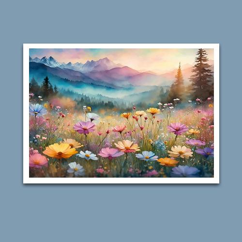 Greeting Card - Wildflowers of summer - Premium Greeting Card