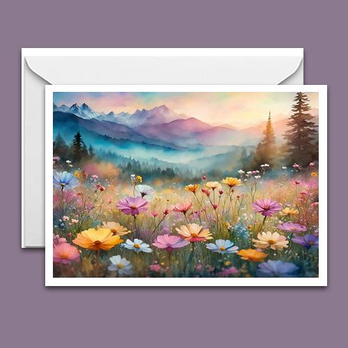 Greeting Card - Wildflowers of summer - Premium Greeting Card