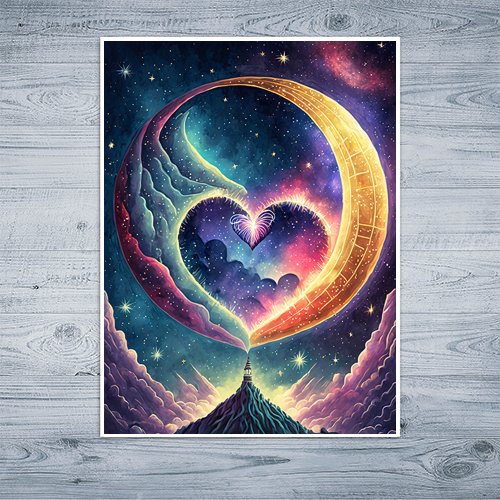 Love You to the Moon and Back - Art Print - Metal Poster - Canvas Wrap - Premium Framed Art Print