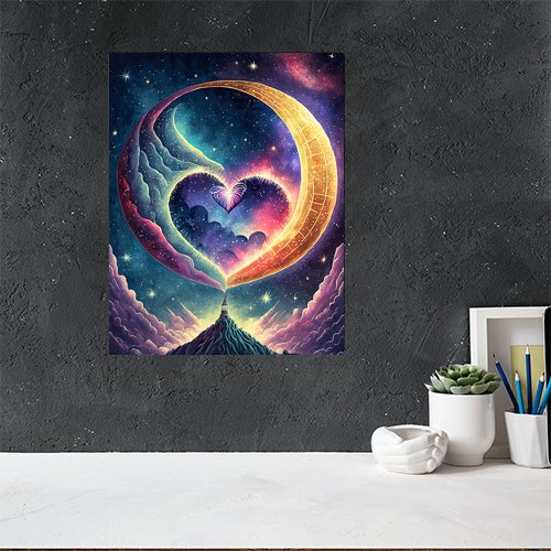 Love You to the Moon and Back - Art Print - Metal Poster - Canvas Wrap - Premium Framed Art Print