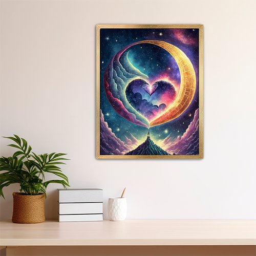 Love You to the Moon and Back - Art Print - Metal Poster - Canvas Wrap - Premium Framed Art Print