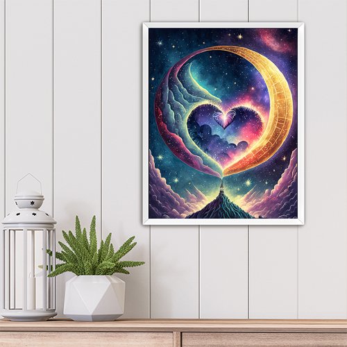 Love You to the Moon and Back - Art Print - Metal Poster - Canvas Wrap - Premium Framed Art Print