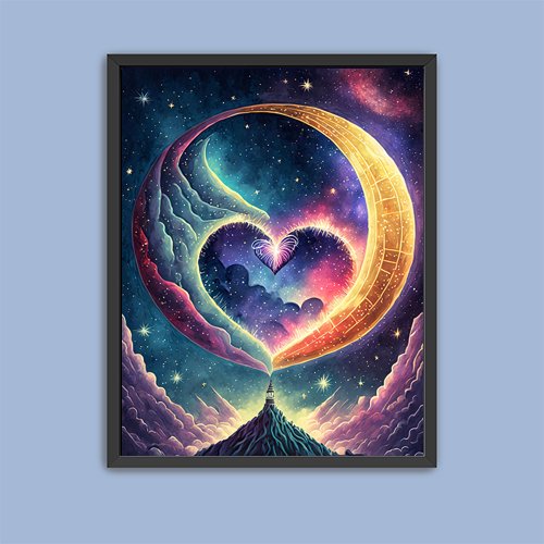 Love You to the Moon and Back - Art Print - Metal Poster - Canvas Wrap - Premium Framed Art Print