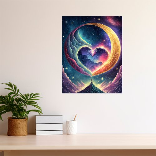 Love You to the Moon and Back - Art Print - Metal Poster - Canvas Wrap - Premium Framed Art Print