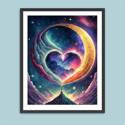 Love You to the Moon and Back - Art Print - Metal Poster - Canvas Wrap - Premium Framed Art Print