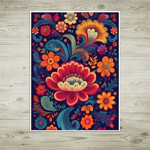 Mexican Flowers - Art Print - Metal Poster - Canvas Wrap - Premium Framed Art Print