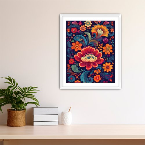 Mexican Flowers - Art Print - Metal Poster - Canvas Wrap - Premium Framed Art Print