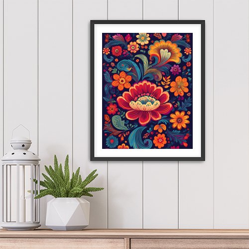 Mexican Flowers - Art Print - Metal Poster - Canvas Wrap - Premium Framed Art Print