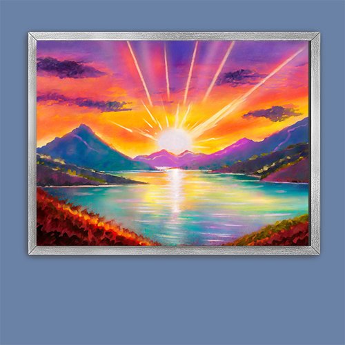 Mountain Sunset - Art Print - Metal Poster - Canvas Wrap - Premium Framed Art Print