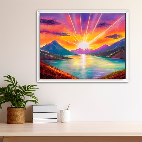 Mountain Sunset - Art Print - Metal Poster - Canvas Wrap - Premium Framed Art Print