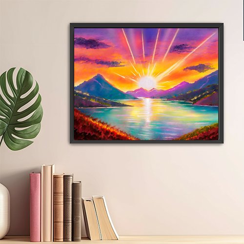 Mountain Sunset - Art Print - Metal Poster - Canvas Wrap - Premium Framed Art Print