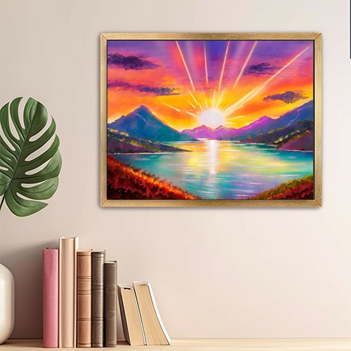 Mountain Sunset - Art Print - Metal Poster - Canvas Wrap - Premium Framed Art Print