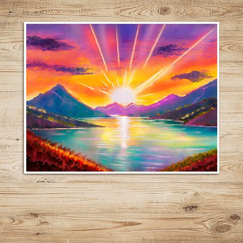 Mountain Sunset - Art Print - Metal Poster - Canvas Wrap - Premium Framed Art Print