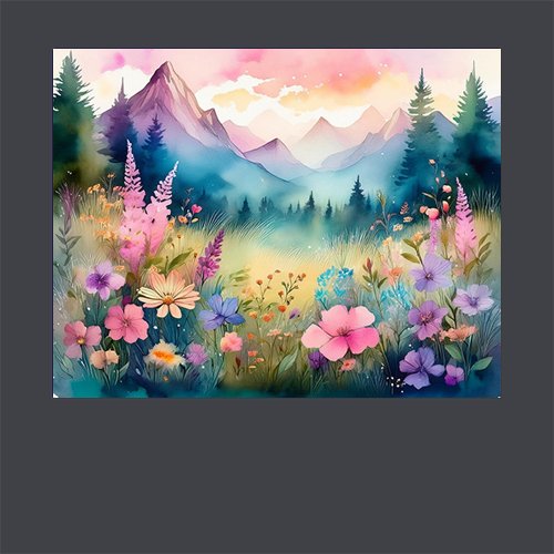 Mountain Wildflowers - Art Print - Metal Poster - Canvas Wrap - Premium Framed Art Print