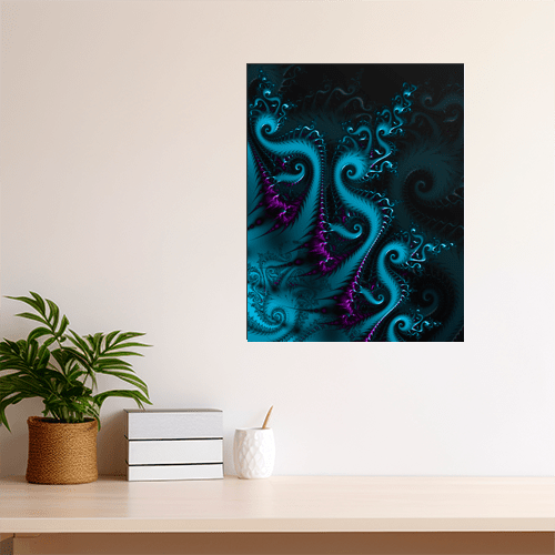 Octopus Fractal - Art Print - Metal Poster - Canvas Wrap - Premium Framed Art Print