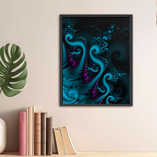 Octopus Fractal - Art Print - Metal Poster - Canvas Wrap - Premium Framed Art Print