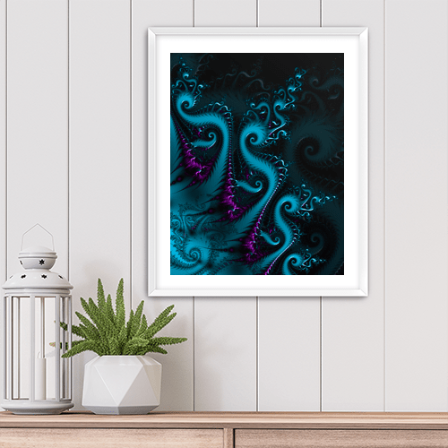 Octopus Fractal - Art Print - Metal Poster - Canvas Wrap - Premium Framed Art Print