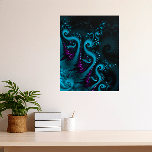 Octopus Fractal - Art Print - Metal Poster - Canvas Wrap - Premium Framed Art Print