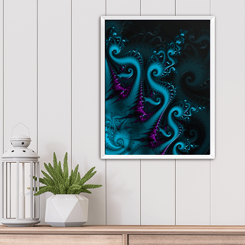 Octopus Fractal - Art Print - Metal Poster - Canvas Wrap - Premium Framed Art Print