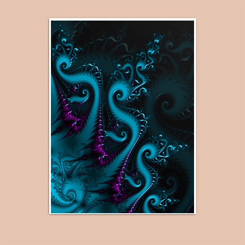 Octopus Fractal - Art Print - Metal Poster - Canvas Wrap - Premium Framed Art Print