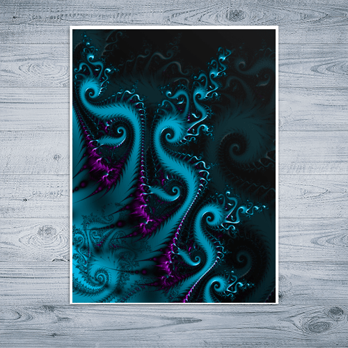 Octopus Fractal - Art Print - Metal Poster - Canvas Wrap - Premium Framed Art Print