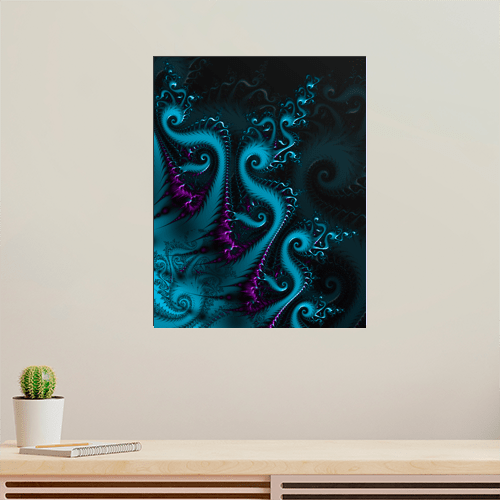 Octopus Fractal - Art Print - Metal Poster - Canvas Wrap - Premium Framed Art Print