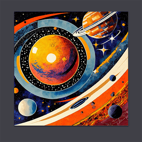 Our Solar System - Art Print - Metal Poster - Canvas Wrap - Premium Framed Art Print