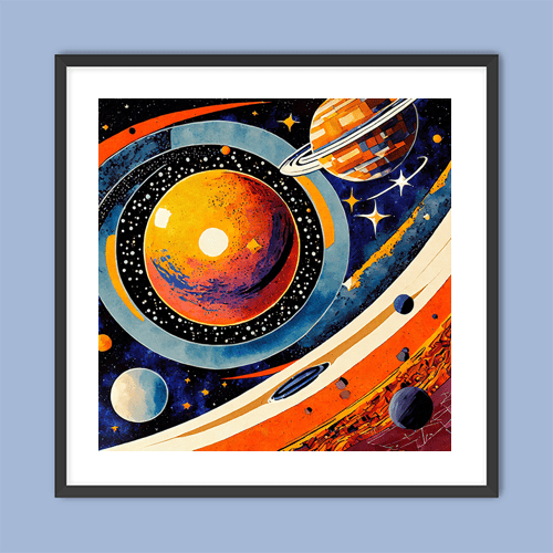 Our Solar System - Art Print - Metal Poster - Canvas Wrap - Premium Framed Art Print