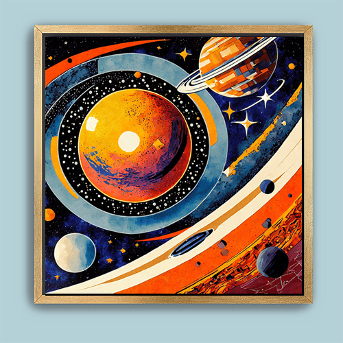 Our Solar System - Art Print - Metal Poster - Canvas Wrap - Premium Framed Art Print