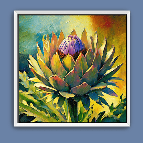 Painted Artichoke - Art Print - Metal Poster - Canvas Wrap - Premium Framed Art Print