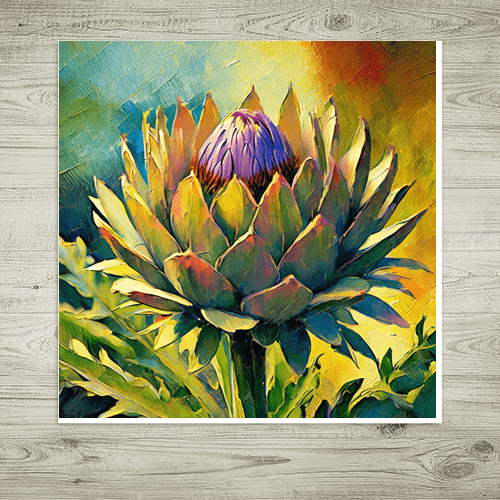 Painted Artichoke - Art Print - Metal Poster - Canvas Wrap - Premium Framed Art Print