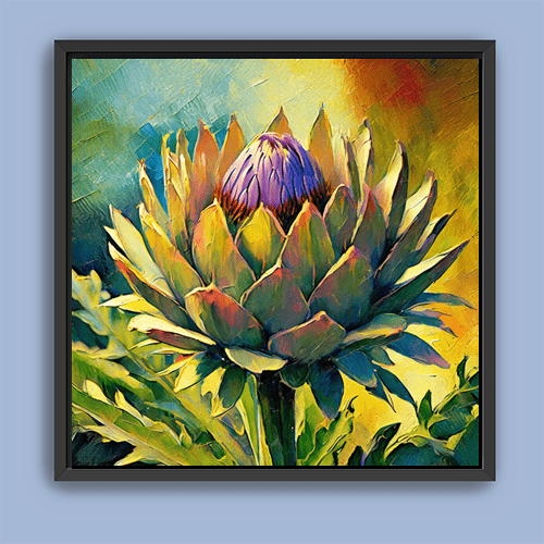 Painted Artichoke - Art Print - Metal Poster - Canvas Wrap - Premium Framed Art Print