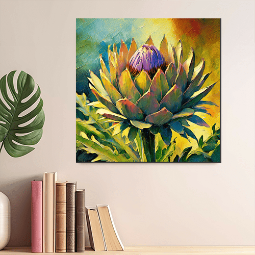 Painted Artichoke - Art Print - Metal Poster - Canvas Wrap - Premium Framed Art Print