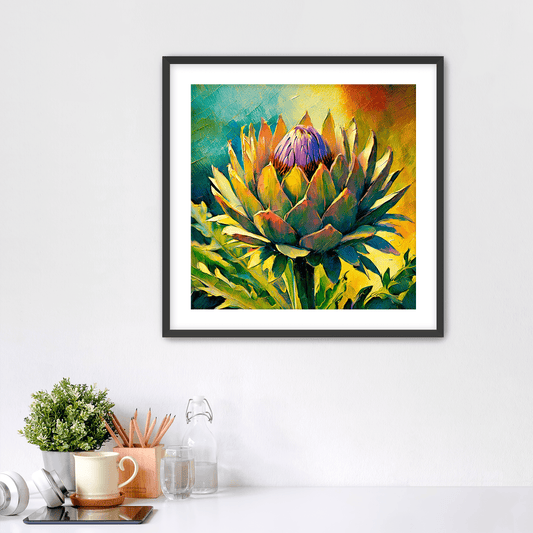 Painted Artichoke - Art Print - Metal Poster - Canvas Wrap - Premium Framed Art Print