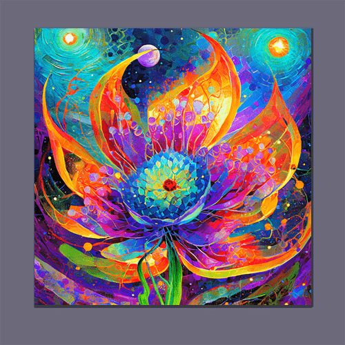 Petals of the Galaxy - Art Print - Metal Poster - Canvas Wrap - Premium Framed Art Print