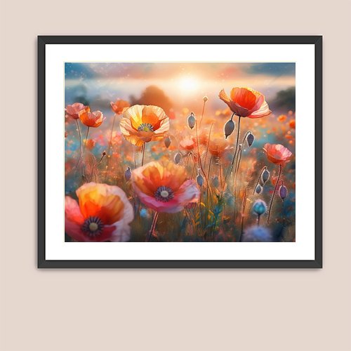 Poppies - Art Print - Metal Poster - Canvas Wrap - Premium Framed Art Print