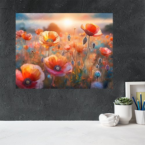 Poppies - Art Print - Metal Poster - Canvas Wrap - Premium Framed Art Print