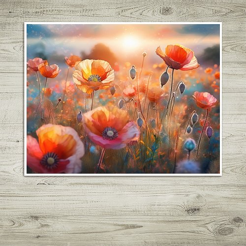 Poppies - Art Print - Metal Poster - Canvas Wrap - Premium Framed Art Print