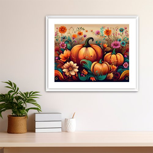 Pumpkin Harvest - Art Print - Metal Poster - Canvas Wrap - Premium Framed Art Print