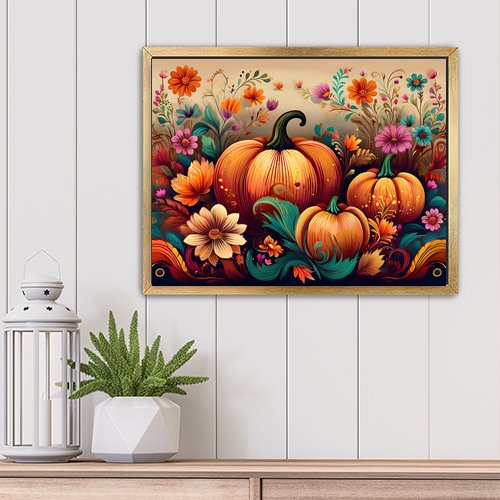 Pumpkin Harvest - Art Print - Metal Poster - Canvas Wrap - Premium Framed Art Print