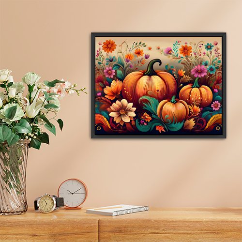 Pumpkin Harvest - Art Print - Metal Poster - Canvas Wrap - Premium Framed Art Print