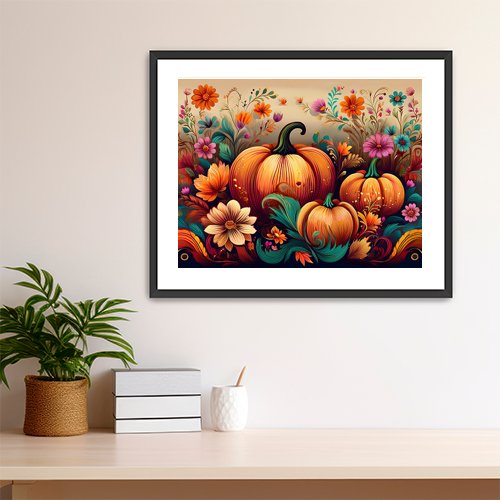 Pumpkin Harvest - Art Print - Metal Poster - Canvas Wrap - Premium Framed Art Print